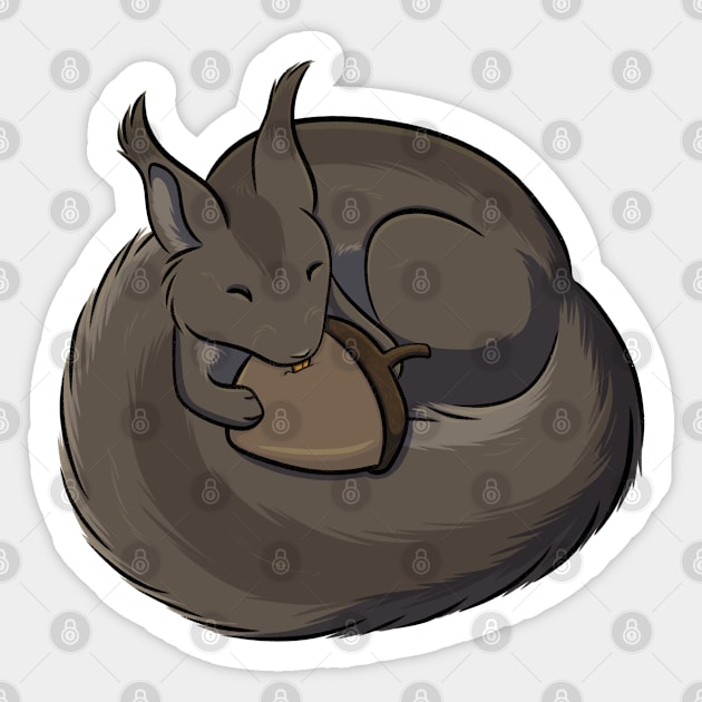 Squirrel Sticker by DeguArts